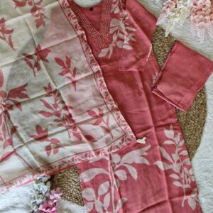 Rust Pure Organza Kurta Set for Women – Buy Online in India