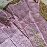 Crush Tissue Co-ord Kurta Set for Women