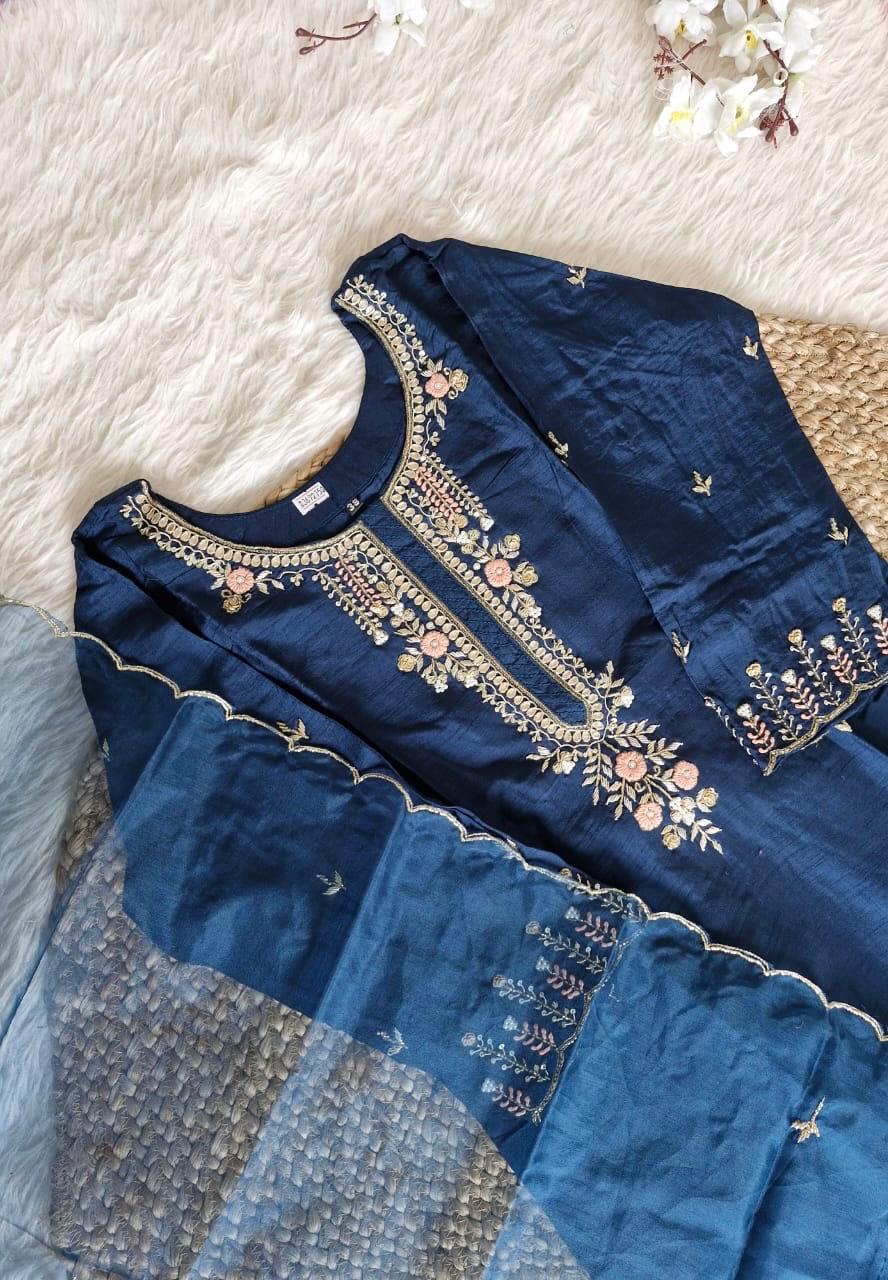 Dola HW Blue Kurta Set