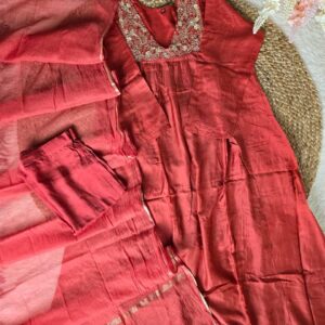 Mul Chanderi Silk Kurta Set – Elegant & Timeless Ethnic Wear