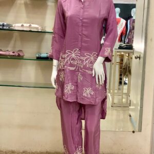 Natural Crape Coord set