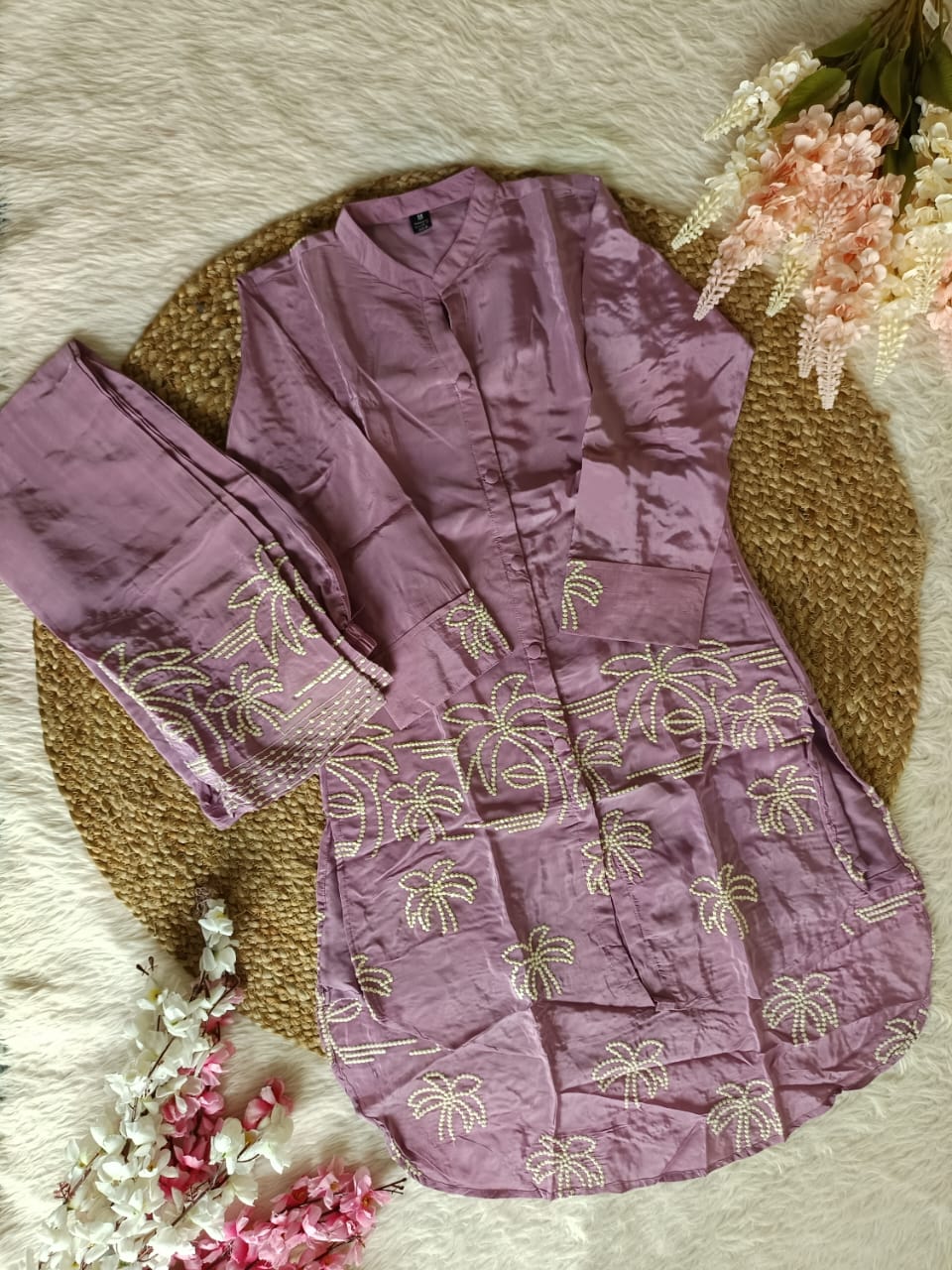 Natural Crepe Co-ord Set for Women