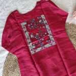 Pink Ghajji Dupatta with Russian Silk Kurta Set